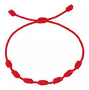 Pulseira Ajustável de Seda Vermelha 24cm Kabbalah Zentty Sem Gênero