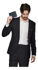 Carteira Masculina Young em Couro grande porta CNH RG Moeda