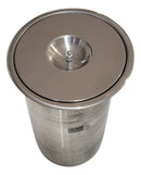 Cesto De Lixo Embutir Bancada Granito Cozinha Inox 3 Litros