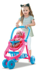 Carrinho De Bonecas Bebê Conforto Cadeirinha Alimentação 3 em 1 Presente Criança