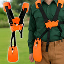 Cinto Colete De Sustentação Duplo Para Roçadeira Unive Preto