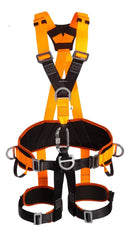 Cinturão 5 Pontos Com Talabarte Duplo, Trabalho Em Altura Cor Laranja