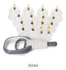 Kit 18 Ventosas Com Bomba Ventosaterapia Massoterapia Zenai