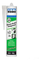 Aplicador De Silicone Fechado Azul Starfer Com 1 Tubo Cola Silicone Acético Selante Transparente 256gr Tekbond