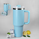 Copo Termico 1200ml Caneca Com Tampa E Canudo Gr Verde água G2