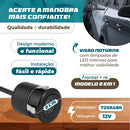 Câmera De Ré Automotiva 2 Em 1 Colorida Borboleta E Embutir Vision Carro Segurança