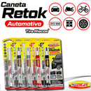 Caneta Retok Tira Riscos Branca Repara Pintura De Carros