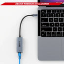 Adaptador Usb C Tipo C Ethernet Rj45 1000mbps 2.5gb Alumínio