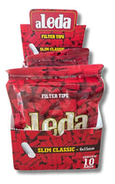 Caixa De Filtro Aleda Vermelho Slim Classic - 10 Bags Sabor Sem sabor