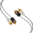 Cabo Rca Taramps 1 Metro 1M 100cm Banhado A Ouro Double Injetado 1 metro Stereo Som Automotivo