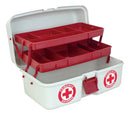 Caixa Emergência Kit Primeiros Socorros Mala Remédios Maleta Cor Branco
