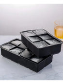 Kit 2 Formas De Silicone Para Gelo Cubo Grande Drinks Whisky Resistentes Flexíveis Fácil Desenformar Ideal Para Coquetéis E Bebidas Geladas Ponte Lar Utilidades