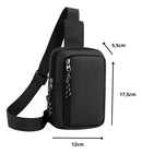 Bolsa Transversal Tiracolo Mini Bag Pochete Ant Furto Un Preto