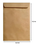 Envelope Nº 32 Kraft Natural Folha A4 22x32 com 80grs/m² - 250 Unidades Scrity Premium