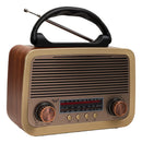 Radio Am Fm Retro Vintage Bluetooth Mp3 Usb Pen Drive Bivolt Recarregavel