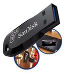 Pendrive 128gb Sandisk Usb 3.0 P/ Ps2 Ps3 Ps4 Xbox Xbox360 Preto