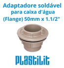 Adaptador Com Flange Soldavel Marrom 50mm X 1 1/2