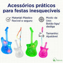 Kit Colar Pisca Luminoso 20un Led Colorido Festa Sortidos Bahrein