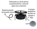 Fogareiro A Álcool Portátil Espiriteira Camping Pesca Fogão