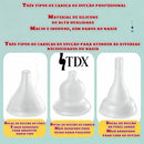 Aspirador Nasal Elétrico Higieniza Ouvido E Nariz Elétrico Cor Branco Sugador Nasal Bebê Tira catarro puxador coriza sinusite sugador nariz recém nascido higienizador hospitalar baby Marca TDX