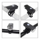 Kit Lanterna E Farol Bike Luz Ultra Led Prova D'agua Recarregavel Fluoreled