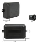 Kit Sensor De Estacionamento 22mm Preta Universal Ré Parachoque Traseiro Serve em todos carros Parachoque Plástico Visor Display Indicador Sonoro