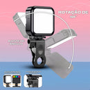 Rgb Profissional Mini Portátil Iluminador Led Fotos E Videos Preto Rgb