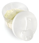 Pote Copo Recipiente Porta Leite em Pó 3 Divisórias 300 mL Adoleta