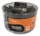 Prendedor De Papel Binder Clip Jocar 51 Mm Pote C/ 12 Durabilidade Para Papel Grampo Clips Prendedor