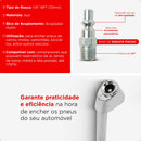 Bico De Ar Encher Pneu P/ Mangueira E Compressor Pino Engate