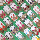 10 Brincos Colorido Grandes Atacado Madeira Resina V.cores