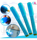 Kit 3 Canetas Identificar Nota Dólar Dinheiro Falso Cor Azul-turquesa