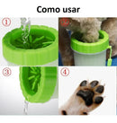 Lava Patas Portatil Pets Limpa Patinhas Cachorros Grandes Cor Rosa