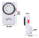 Timer Temporizador Analógico 24 Horas 110/220v - Gc M. F