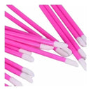 Kit 50 Pincel Aplicador De Batom Gloss Lash Extensão Cílios Cor Rosa