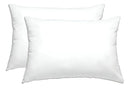 Kit 2 Travesseiros Macios Brancos Casa Laura Enxovais Pluma De Ganso Sintético Premium Hipoalergênico Eco Sustentavel Alto Confortável