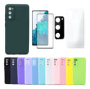 Capinha Capa Case Para Galaxy Samsung S20fe +  Verde-escuro