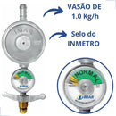 Registro Regulador Para Botijão Com Visor De Nível Gás Imar