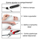 Vittak Corda De Pular Cross 3 Metros Ajustável Silicone Fit Treino Academia Cor Verde