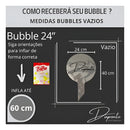 50 Un Balão Bubble 24 Polegadas 60cm Transparente Premium