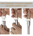 Pure Go Shower Ions Ducha Purificação Iônica Remoção De Flúor De Cloro Cor Transparente