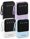 Power Bank Carregador Pequeno De Bolso 10.000mah Turbo Ul Roxo