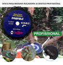 Lâmina Disco Dente Corrente Roçadeira Motoserra Furo 25mm