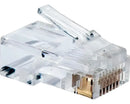 Pacote C/10 Conector Rj45 Cat5e Banho De Ouro Cabo Rede - LINK+