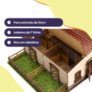 Mini Estábulo Minha Fazendinha de Brinquedos Mdf Criativa