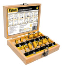 Kit Jogo Fresas Tupia Para Madeira 12 Peças Haste 6 Mm Evald