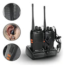 Kit 3 Radio Comunicador Walktalk 12km Segurança Profissional Cor Preto