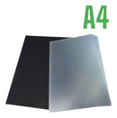 Kit Capa Encadernação A4 - Preta Couro + Cristal Line 200un