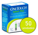 Tiras One Touch Select Plus - Caixa Com 50 Tiras Reagentes Cor Azul