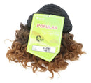 Cabelo Organico Coque Cacheado Curto Afro Puff Com Regulador Cor Castanho Com Californiana Mel cor T1B/27